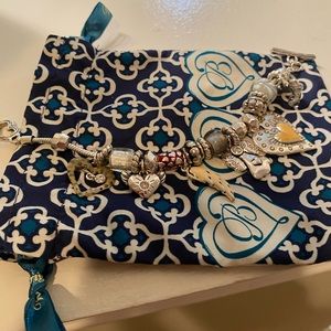 Silver charm bracelet